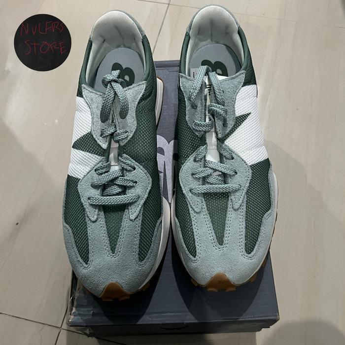 (Nb) Sepatu New Balance 327 (Ms327Ms) Original 100% - Juniper/Green