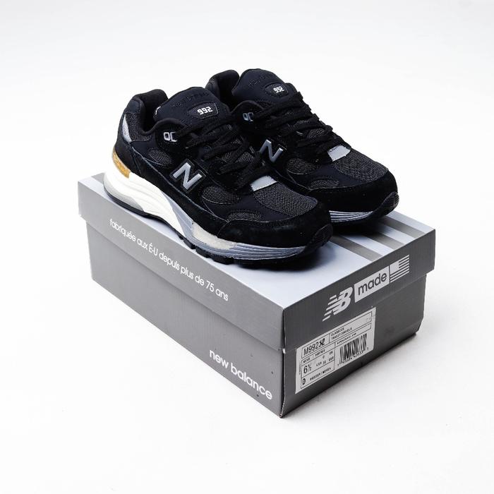 (Nb) (Slprds) Sepatu New Balance 992 Black Grey - Nb 992
