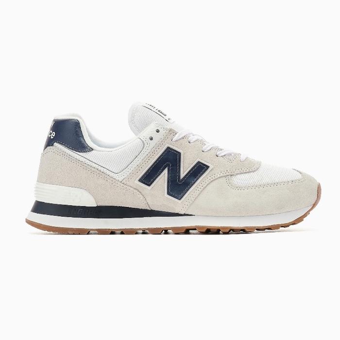 (Nb) Sepatu Nb 574 Sneakers New Balance 574 Sepatu Nb 574 White Navy Original