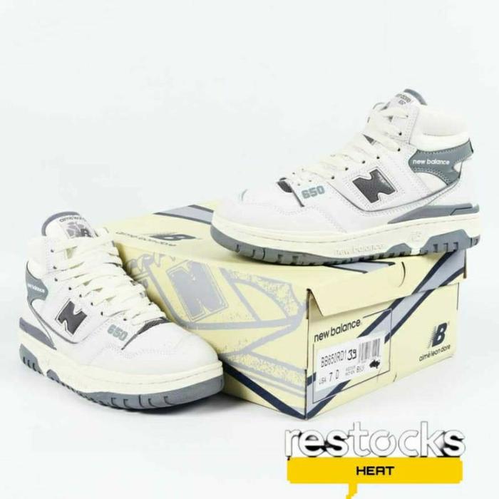(Nb) New Balance 650 High Leather White Grey
