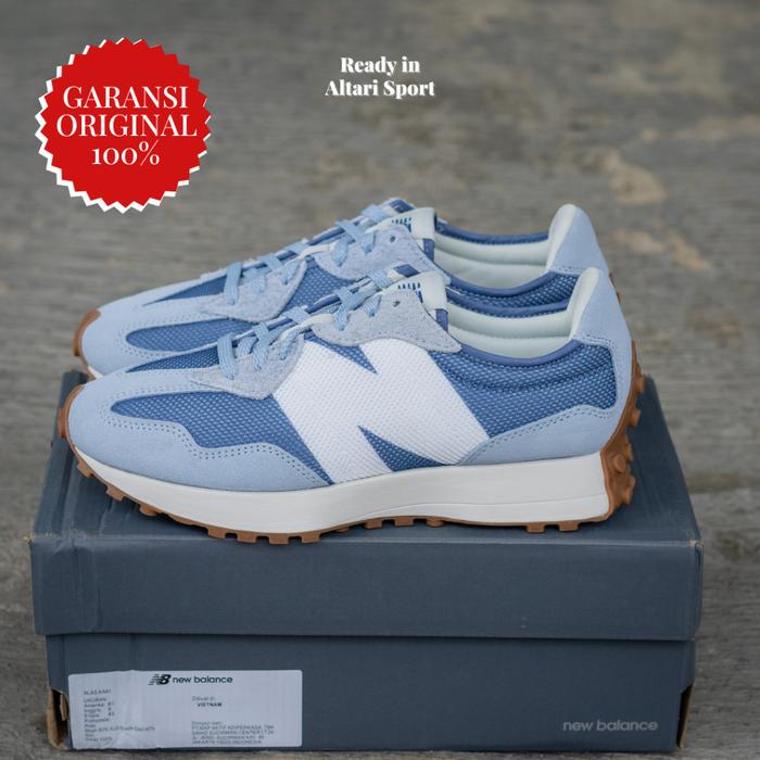 (Nb) Sepatu Sneaker Nb 327 Ms327Mq Original Asli Bnib