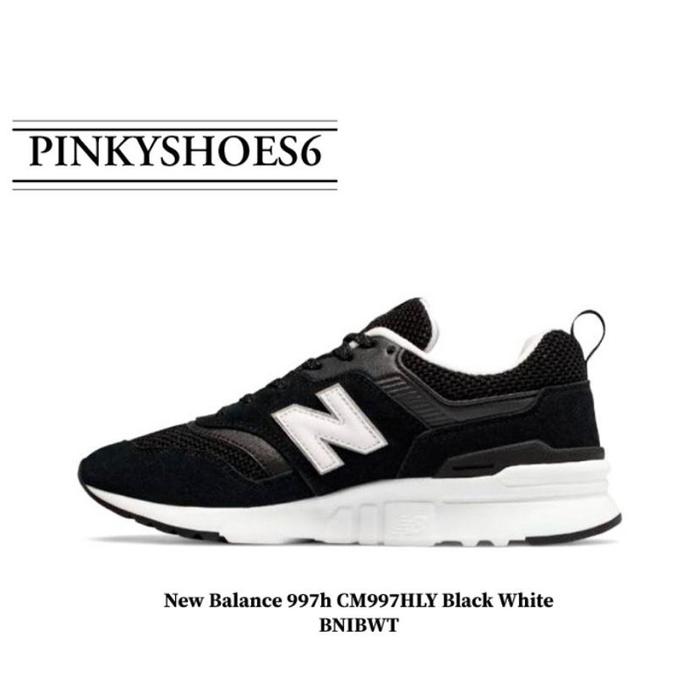 (Nb) Sepatu New Balance 997H Cm997Hly Black White Bnibwt