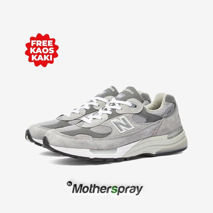(Nb) Sepatu New Balance 992 Usa Grey White