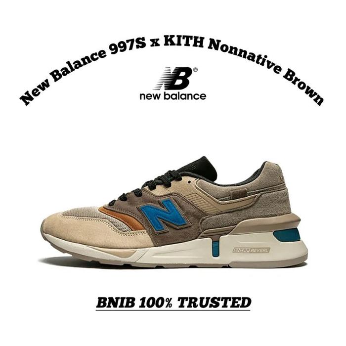 (Nb) [Collab] Sepatu New Balance 997S X Kith Nonnative Brown M997Skt Bnib 100% Authentic
