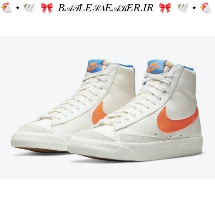 Sepatu Nike Blazer Mid 77 Sail Total Orange Original BNIB