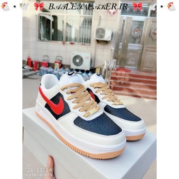 Sepatu Nike AF 1 Low White Black Red BNIB