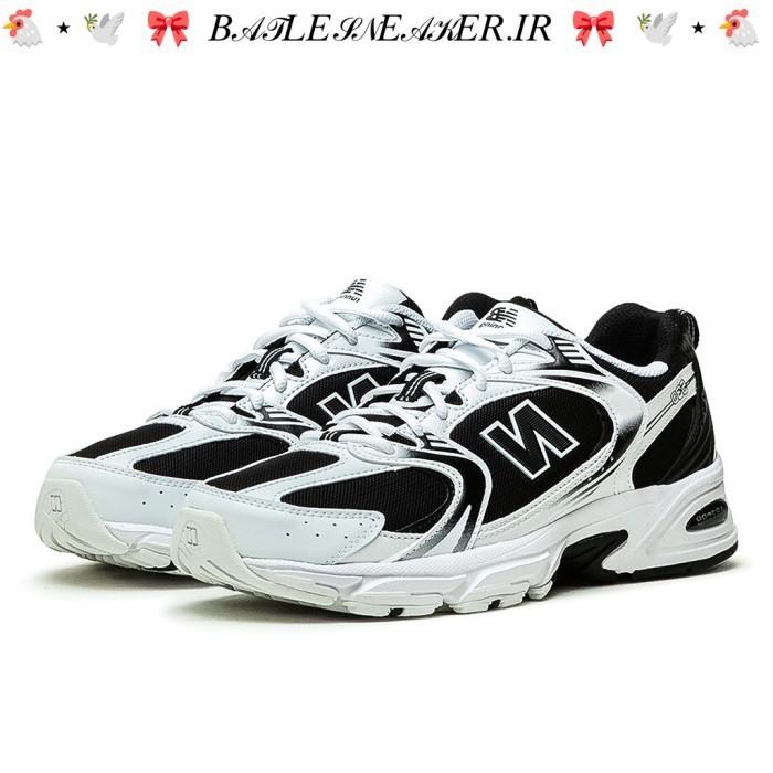 SEPATU NB NEW BALANCE 530 V2 WHITE BLACK BNIB