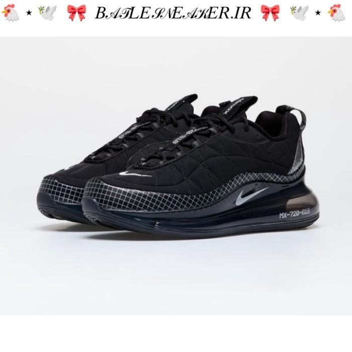 Sepatu Nike Air Max 720-818 Black Metallic Silver BNIB