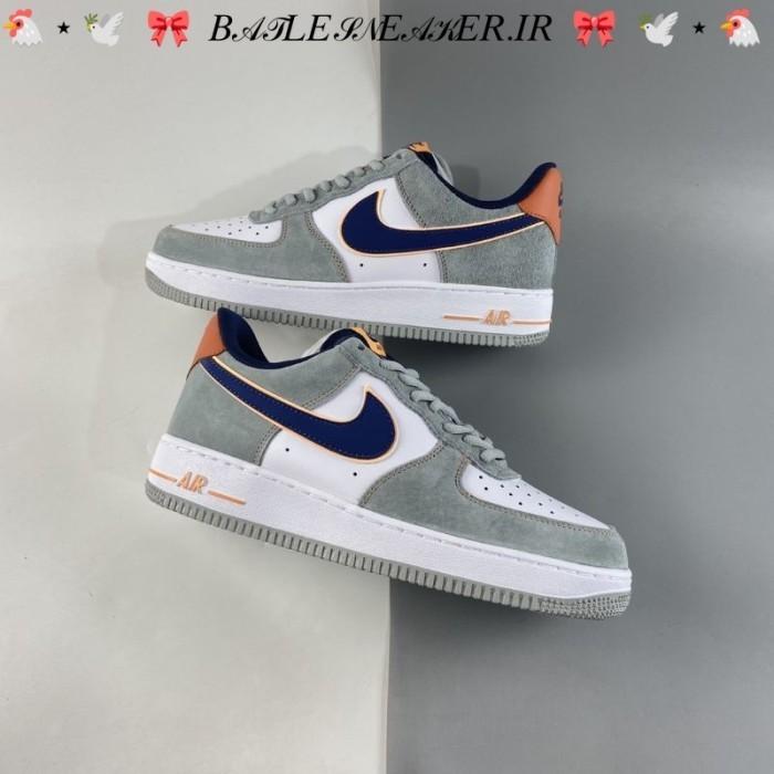 Sepatu Nike AF 1 Low White Grey Navy Orange BNIB