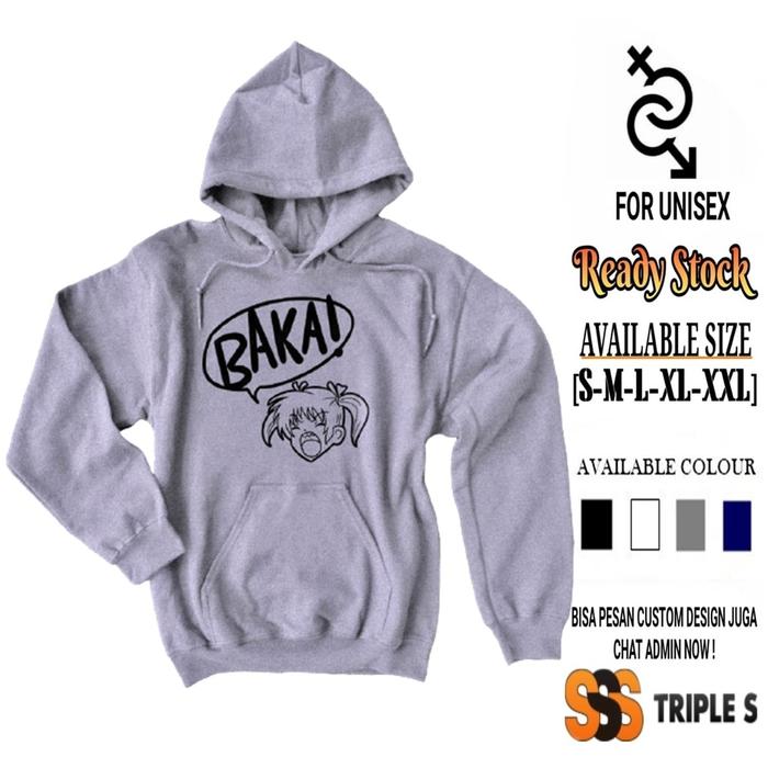 Stok Terbatas! HOODEI JUMPER ANIME GIRL YELLING BAKA! BAKA HOODIE JEPANG KEREN Murah