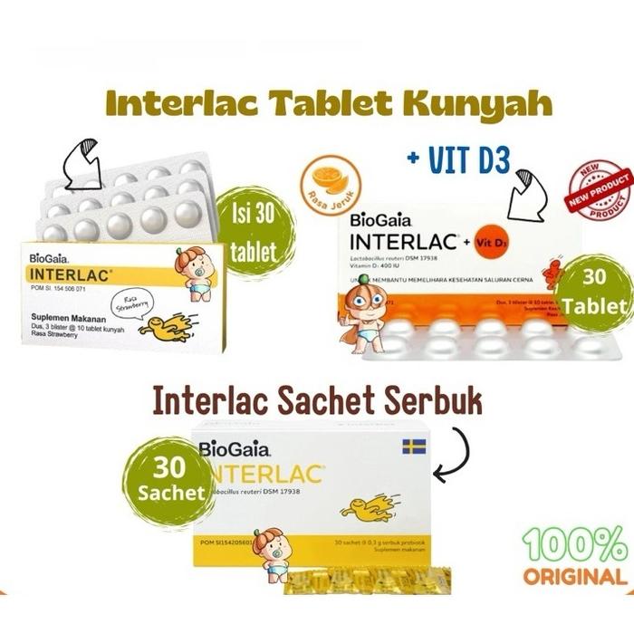 Interlac Probiotik Anak dan dewasa - Menjaga Kesehatan Saluran Pencernaan