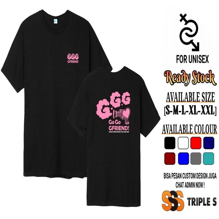 Menarik KAOS GO GO GFRIEND SOWON YERIN EUNHA YUJU SINB UMJI - SABLON PINK Sale