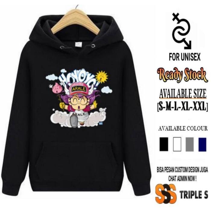 Paling Baik HOODIE JUMPER ANIME Dr. Slump ARALE MANGA JEPANG HOODIE  Baru