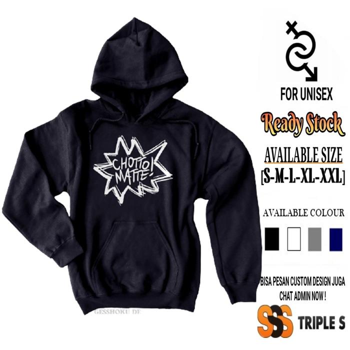 Hemat HOODIE JUMPER KATA-KATA JEPANG CHOTTO MATTE ! Terbatas