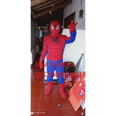 kostum badut karakter spiderman