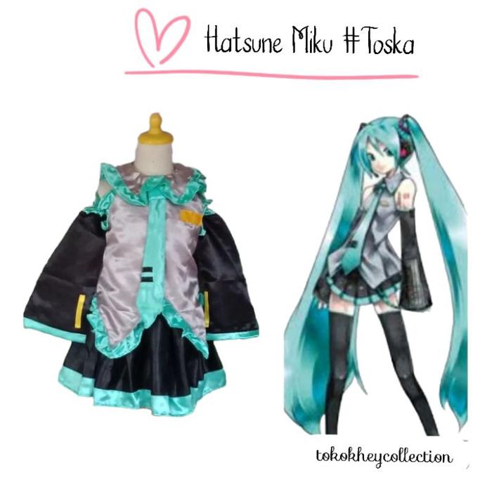 Hatsune Miku Toska/Baju Kostum Hatsune Miku/Cosplay Anime Hatsune Miku