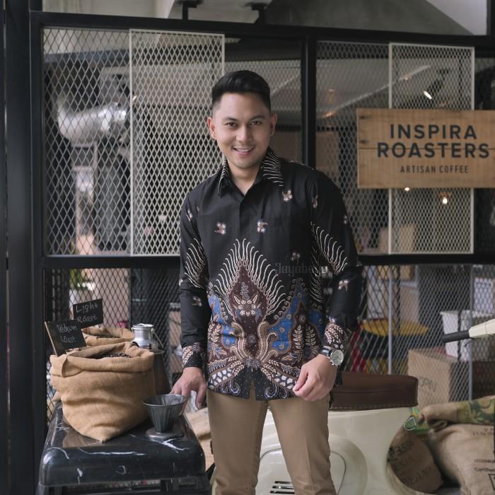 Jayabaya Batik Prabu WIjaya II Kemeja Batik Pria Lengan Panjang