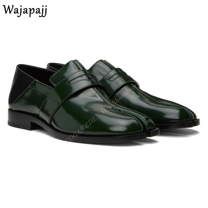 Stylist Split Toe Cattlehide Genuine Leather Men's Split Toe Shoes
