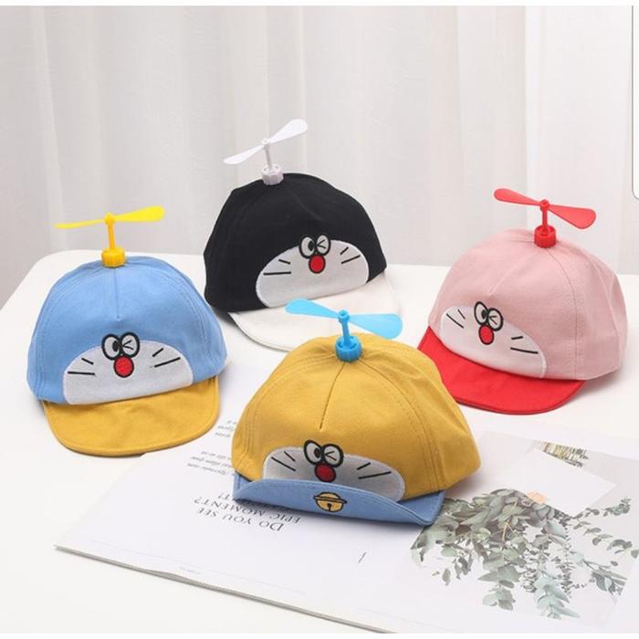 [1KG 18PCS] TOKO1234. TOPI DORAEMON BALING / FASHION ANAK / TOPI LUCU