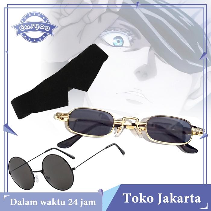 Kacamata Gojo Satoru Jujutsu Kaisen Tutup Mata Gojo Satoru Cosplay