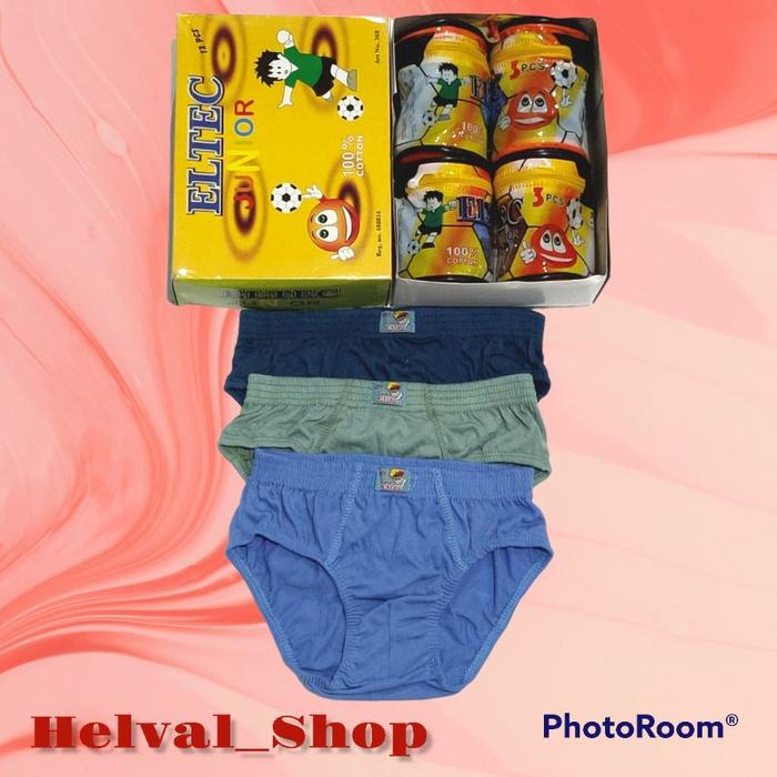 Celana Dalam Anak Cowok Eltec Junior (3 Pcs) 26 28 30