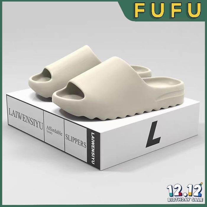 FUFU Sendal Slop Sendal Selop Pria Sendal Karet Empuk Anti Slip Ukuran