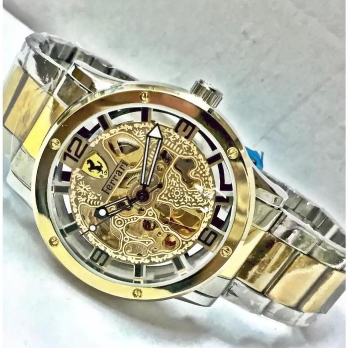 NEW JAM TANGAN FERRARI MESIN OTOMATIS TANPA BATRAI FREE BOX