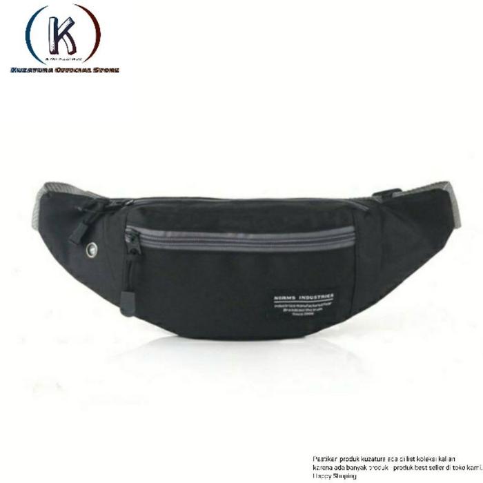 Tas Waist Bag Pria Distro Norms | Tas Slempang Selempang Pria Distro