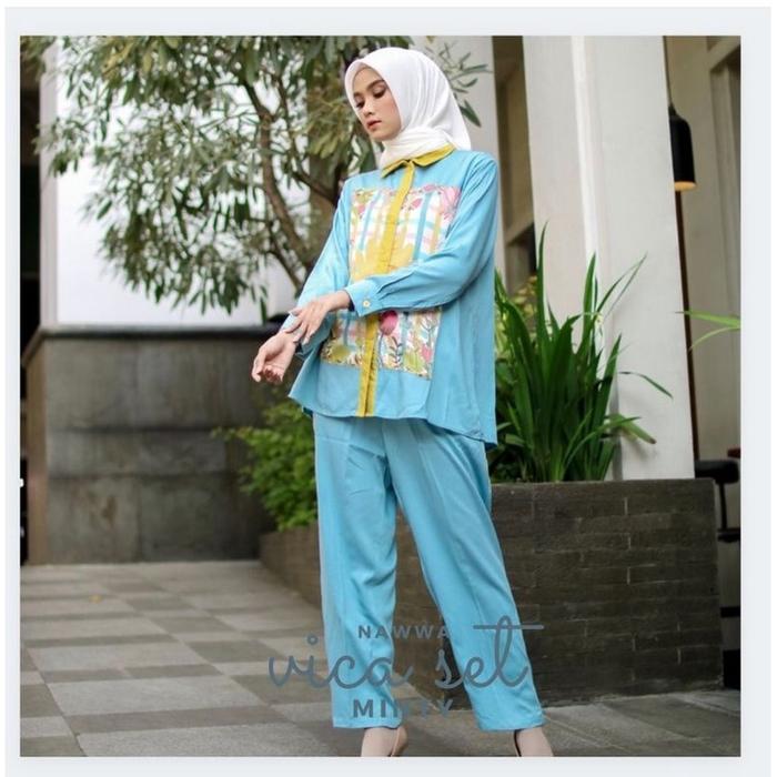 Termurah Vica Set Minty by Nawwa Indonesia Low