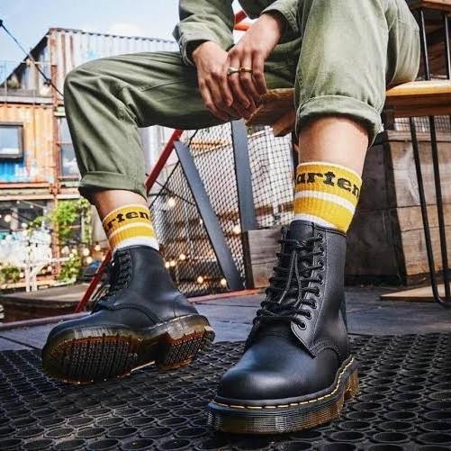 Sepatu Docmart Pria 8 Hole Sepatu Boots Pria Bahan Kulit
