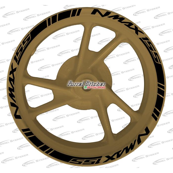 Stiker Velg Sticker Velk Nmax Gold New