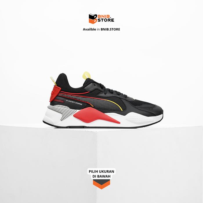 Sepatu Sneaker Pria PUMA RS-X 3D Black Red [390025 07] Original