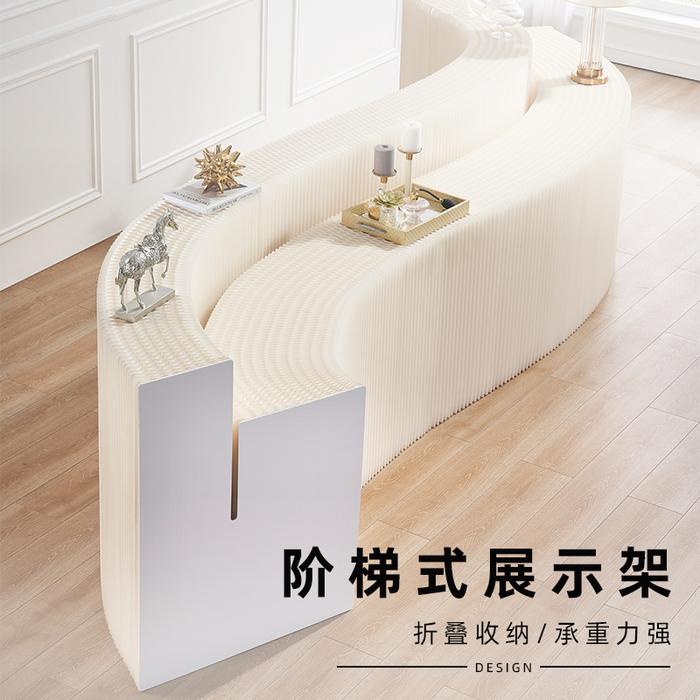 New Paper art ladder paper display stand Nakajima booth