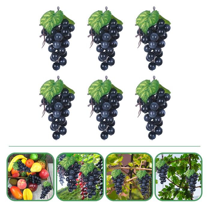 New Eringogo Artificial Grapes Lifelike Grape Clusters Winery