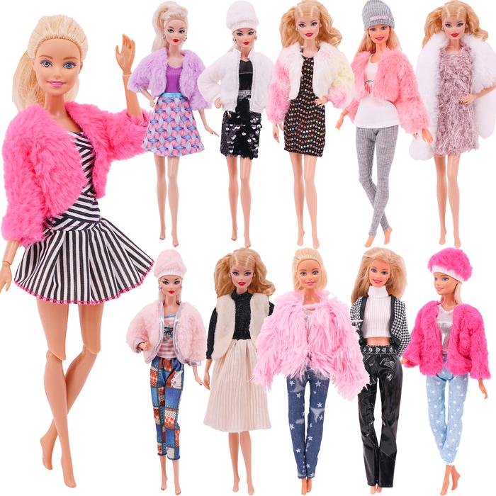Barbies Doll Clothes Doll Dress Fashion Outfit Shirt Casual Wear Skirt For Barbie&1/6 BJD Blythe Dol