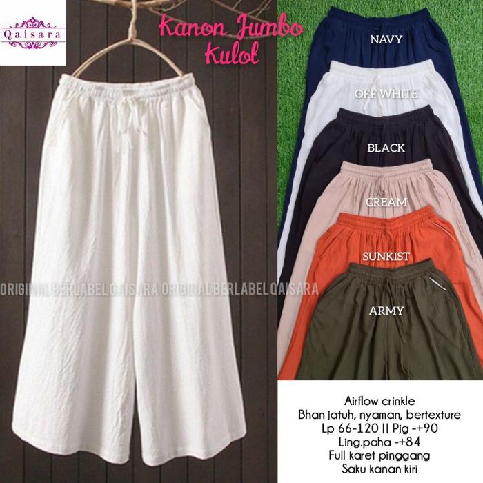 KANON JUMBO KULOT BY QAISARA CELANA KULOT JUMBO CRINKLE