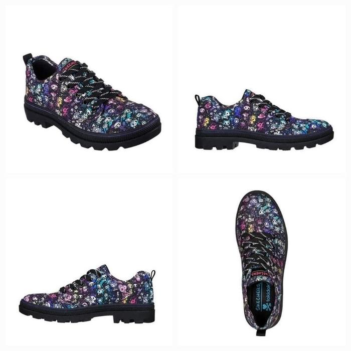 (Terlaris) 100% Original Skechers Roadies Black Women'S Sneakers Shoes Ske155231Bkm0