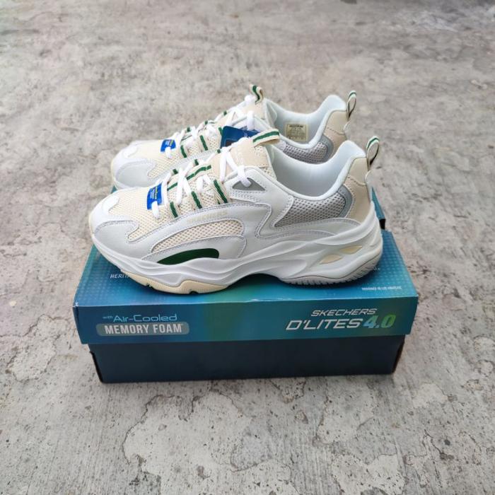 (Terlaris) Sepatu Lifestyle Pria Skechers D'Lites 4.0 Original - 237408/Wmlt