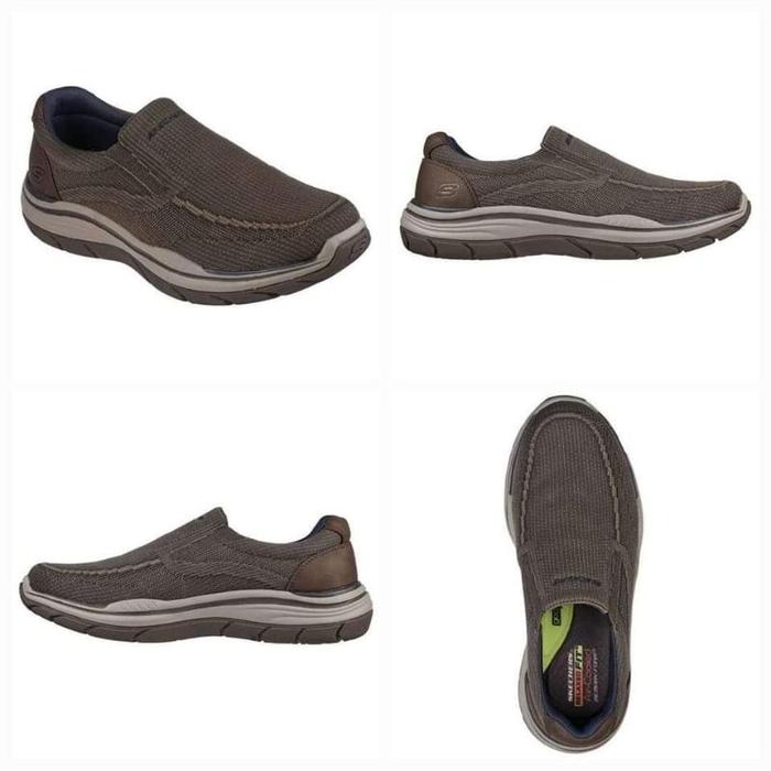 (Terlaris) Saleee 100% Original Skechers Relaxed Fit Expected 2.0 Cowen Men'S Sneakers Shoes 204478/