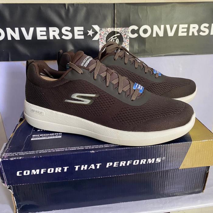 (Terlaris) Size 45 Sepatu Skechers Original Sports Go Walk Stability 216432Brol Men