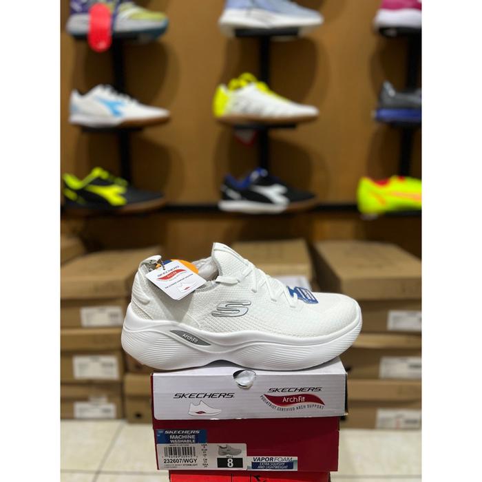 (Terlaris) Skechers Arch Fit Infinity Stormlight Men White Original Bnib Resmi