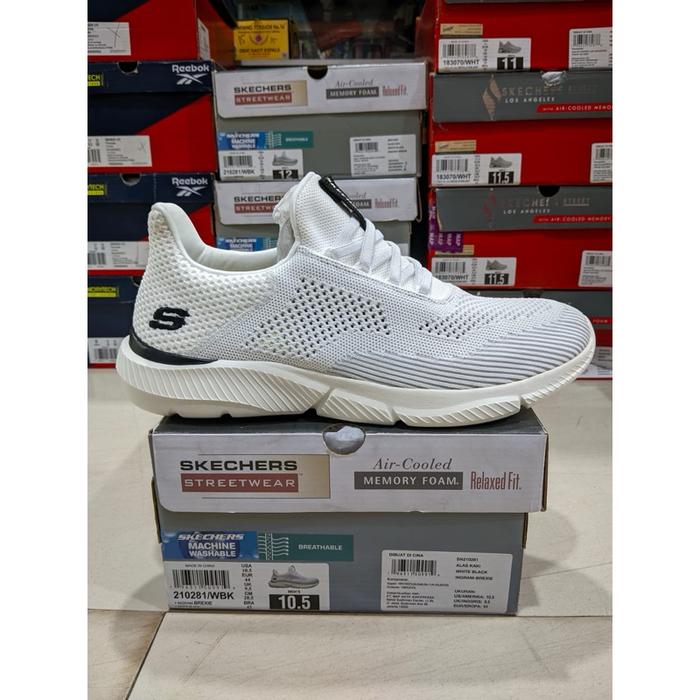 (Terlaris) Skechers 210281/Wbk : (44/28,5Cm : 3) (45,5/29,5Cm : 1) (46/30Cm : 5)