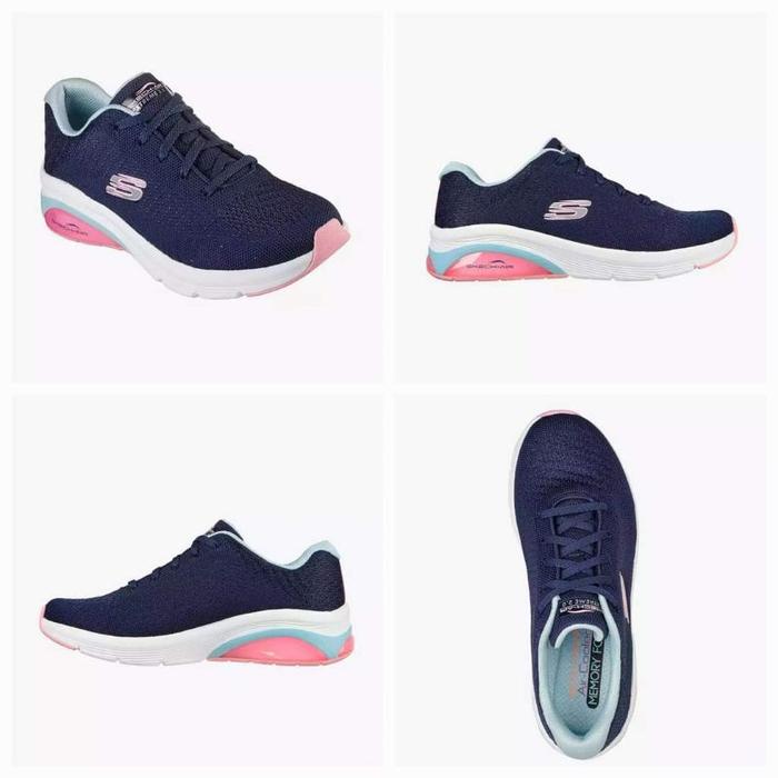 (Terlaris) 100% Original Skechers Skech-Air Extreme 2.0 Navy Women'S Sneakers Shoes Ske149645Nvl