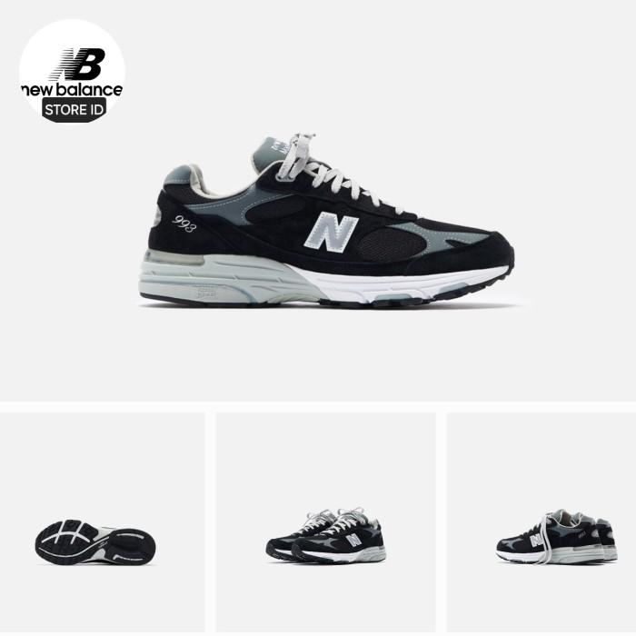 SEPATU NB NEW BALANCE 993 BLACK WHITE -