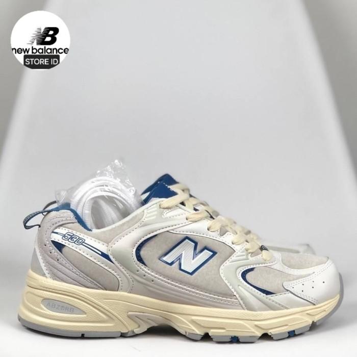 SEPATU NB NEW BALANCE 530 WHITE BLUE MR 530 JAPAN EDITION -