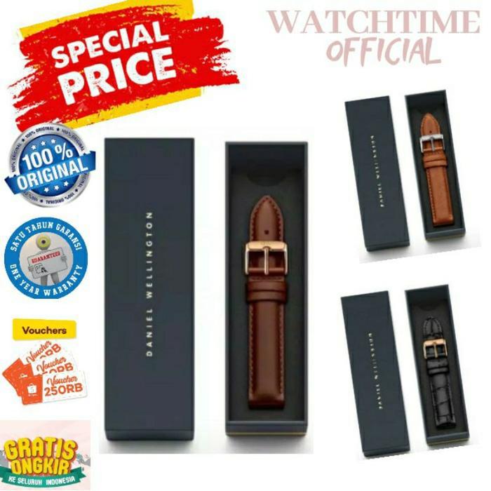 PROMO !! TALI JAM TANGAN DW FREE BOX ORIGINAL STRAP JAM TANGAN ARLOJI DANI*L WELL*NGTON ORI