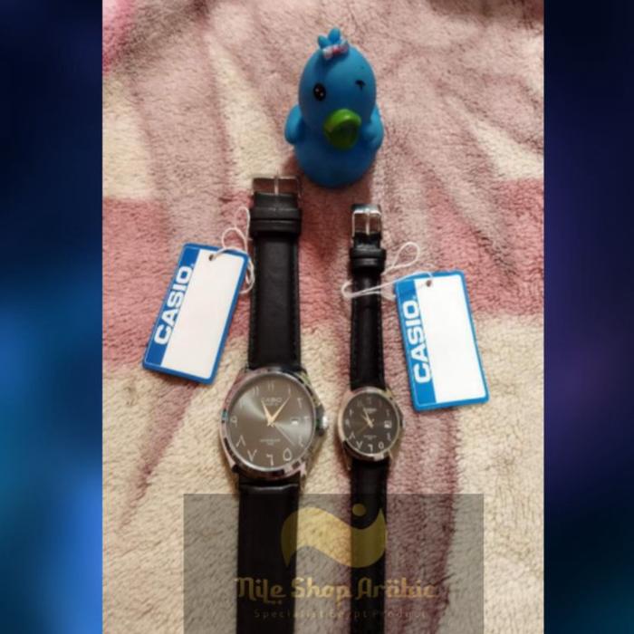 KODE Q89J NEW BARANG EGYPT MESIR Jam Tangan Arabic Casio Kulit Roqm Arab