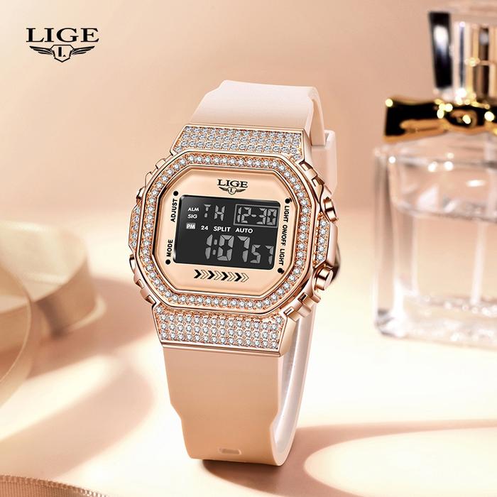 LIGE 2022 Kemewahan jam tangan pria Jam Tangan Militer Pria Digital Baru 30m Jam Tangan Tahan Air LE