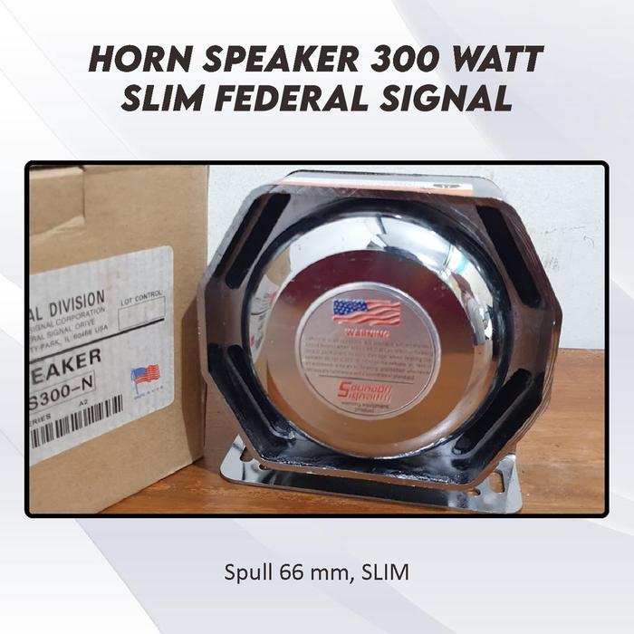 Federal Signal Original Toa Speaker Slim 300w Stainles TS300n patwal sirene Toa Sirine Tipis Klakson