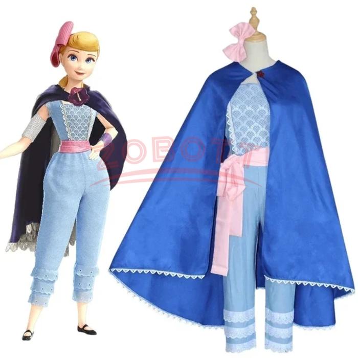 Hot Toys Toy Story 4 Cosplay Costumes for Women Disney Little Bo Peep Cosplay Clothes Cloak Suit Hal